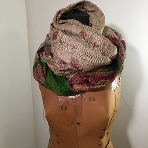 Handmade Kantha Stitch Scarf from India ❤️